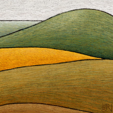 Distant Canola Crop near Smeaton #1 - Detail